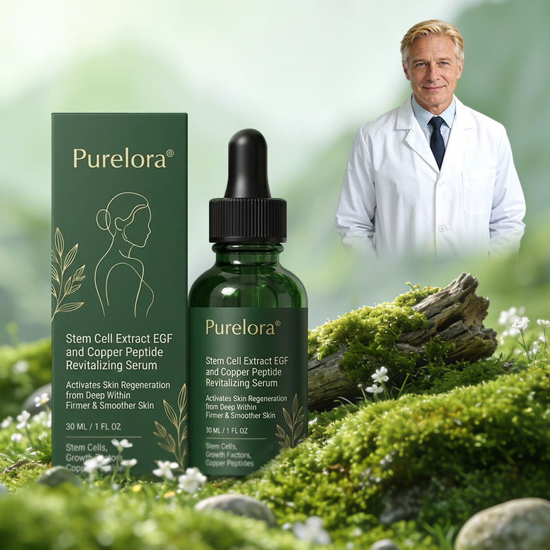 Purelora® Stem Cell–Derived EGF & Copper Peptide Activating Serum  (Deeply activates skin renewal from within for firmer, smoother-looking skin)