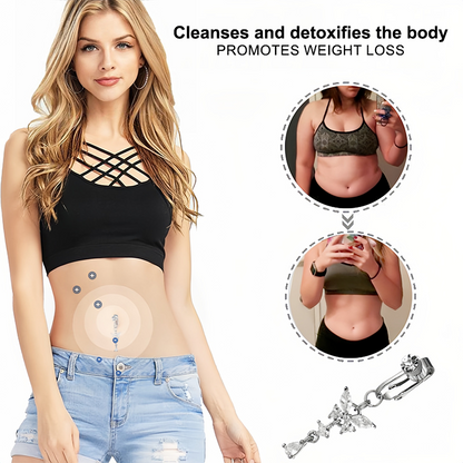 📢🦋2026 𝐂𝐙𝐓𝐈𝐂𝐋𝐄® Lymphvity MagneTherapy Germanium Belly Button Rings (✨Pain-free non-piercing design)