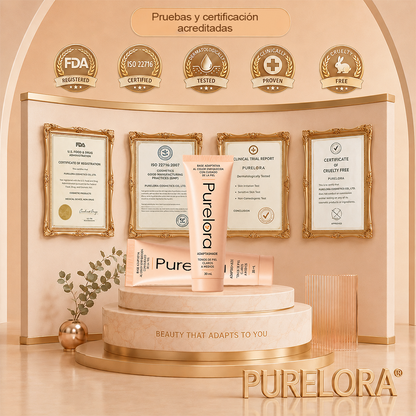 💖【Tienda Oficial】PURELORA® Base de maquillaje Adapta Shade — Base de maquillaje con cuidado de la piel que se adapta al tono
