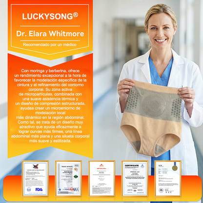 🔥Tienda Oficial de la Marca | LUCKYSONG®2026 Pantalones Cortos 4 en 1 de Moringa y Berberina: Moldeadores y Quema-Grasas con Micropartículas