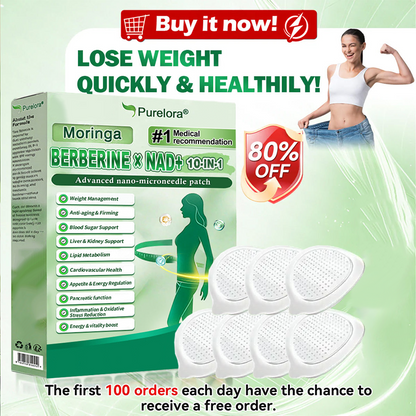 🔥 New Arrival · Hot Seller | Purelora® Moringa Berberine × NAD⁺ 10-in-1 Nano Microneedle Patch (Just once daily, visible changes in 7 days) ✅ Supports weight management, loose skin, diabetes care, sleep apnea, joint comfort, and more