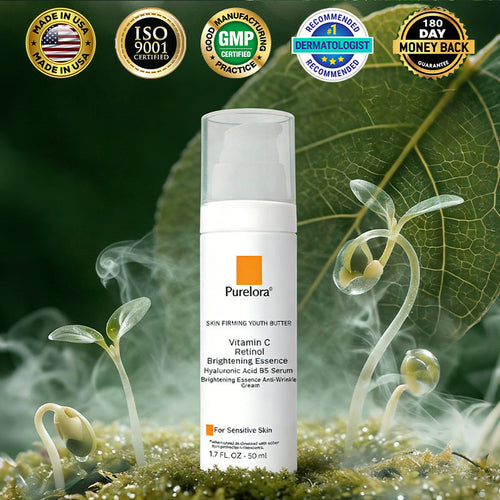 Purelora® Stem Cell Extract EGF and Copper Peptide Revitalizing Essence Cream (deeply activates the skin's internal regeneration, making the skin firmer and smoother)