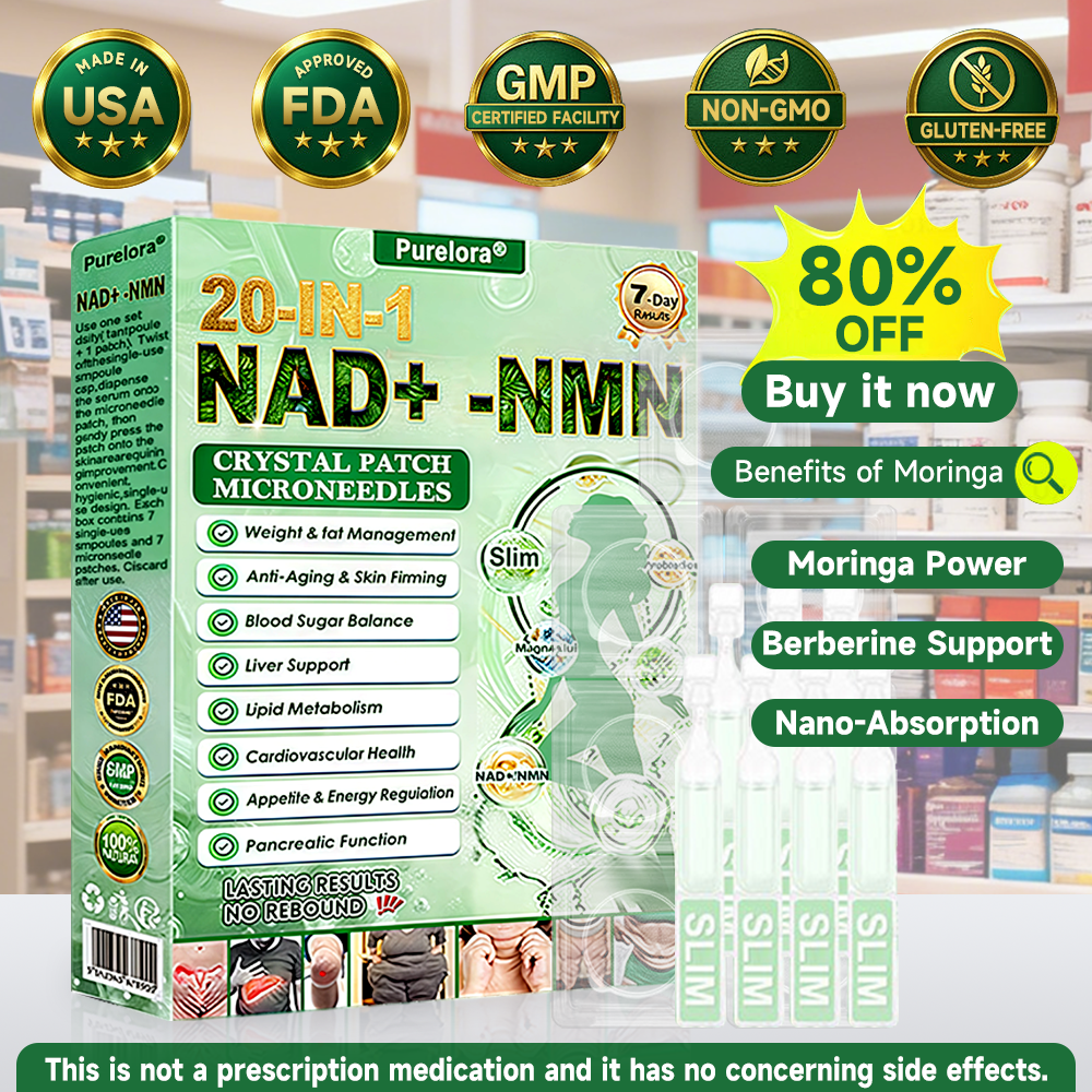 [FDA-Registered & GMP Certified] 👩‍⚕️Purelora® 1064 Crystal Microneedle Nano System with NAD⁺ Activation & 20-in-1 Slim & Healthy Pacth Solution