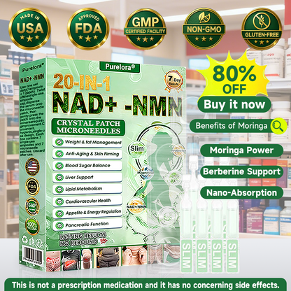 [FDA-Registered & GMP Certified] 👩‍⚕️Purelora® 1064 Crystal Microneedle Nano System with NAD⁺ Activation & 20-in-1 Slim & Healthy Pacth Solution
