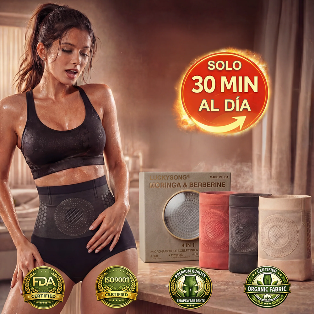 🔥Tienda Oficial de la Marca | LUCKYSONG®2026 Pantalones Cortos 4 en 1 de Moringa y Berberina: Moldeadores y Quema-Grasas con Micropartículas