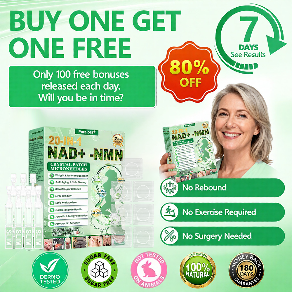 [FDA-Registered & GMP Certified] 👩‍⚕️Purelora® 1064 Crystal Microneedle Nano System with NAD⁺ Activation & 20-in-1 Slim & Healthy Pacth Solution