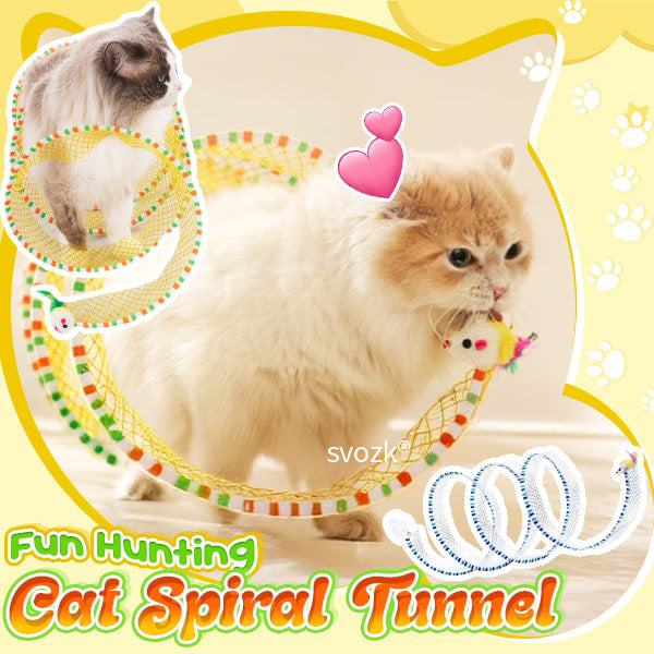 svozk® Self-play Cat Hunting Spiral Tunnel Toy