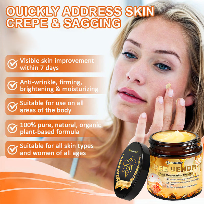 Purelora® "Made and Shipped from America|🐝 Official Store✨ Bee Venom Skin Restorative Cream 🔥 LAST DAY 80% OFF 💎"