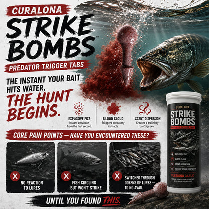 🔥𝐎𝐟𝐟𝐢𝐜𝐢𝐚𝐥 𝐁𝐫𝐚𝐧𝐝 𝐒𝐭𝐨𝐫𝐞 |✅Curalona® Strike Bombs — New Freshwater & Saltwater Bait That Bleeds, Fizzes & Triggers Big Predators