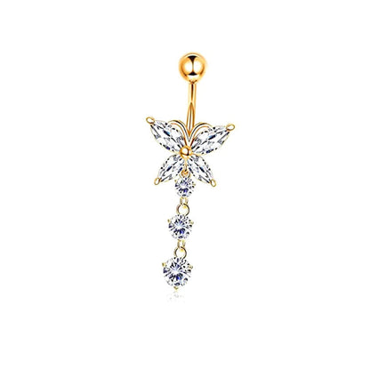 📢🦋2026 𝐂𝐙𝐓𝐈𝐂𝐋𝐄® Lymphvity MagneTherapy Germanium Belly Button Rings (✨Pain-free non-piercing design)
