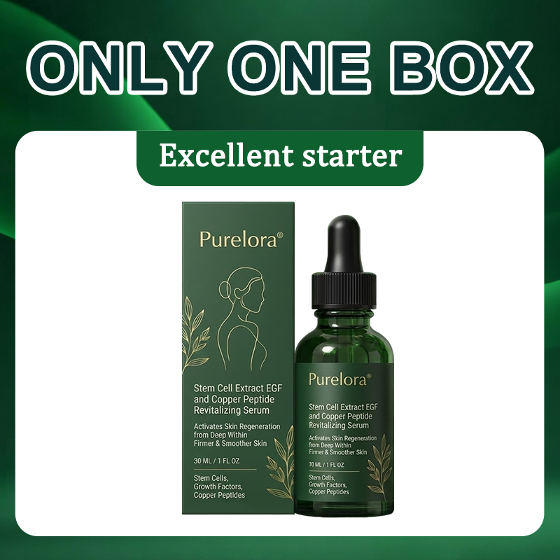 Purelora® Stem Cell–Derived EGF & Copper Peptide Activating Serum  (Deeply activates skin renewal from within for firmer, smoother-looking skin)