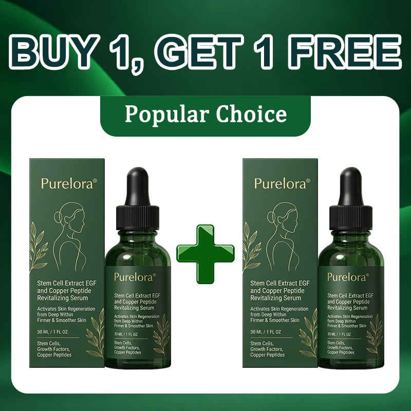 Purelora® Stem Cell–Derived EGF & Copper Peptide Activating Serum  (Deeply activates skin renewal from within for firmer, smoother-looking skin)