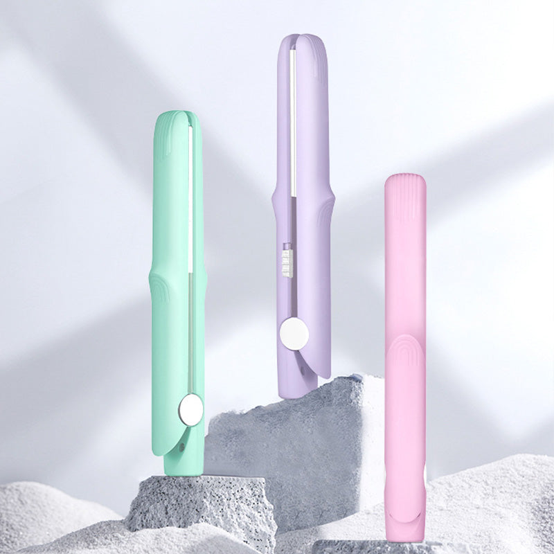 LAST DAY 85% OFF🔥 2-in-1 Mini Curling Wand & Flat Iron Hair Straightener